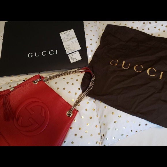 COPY - Gucci Soho Chain Strap Leather Shoulder Bag - Picture 1 of 11